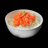 Salade de choux au saumon
